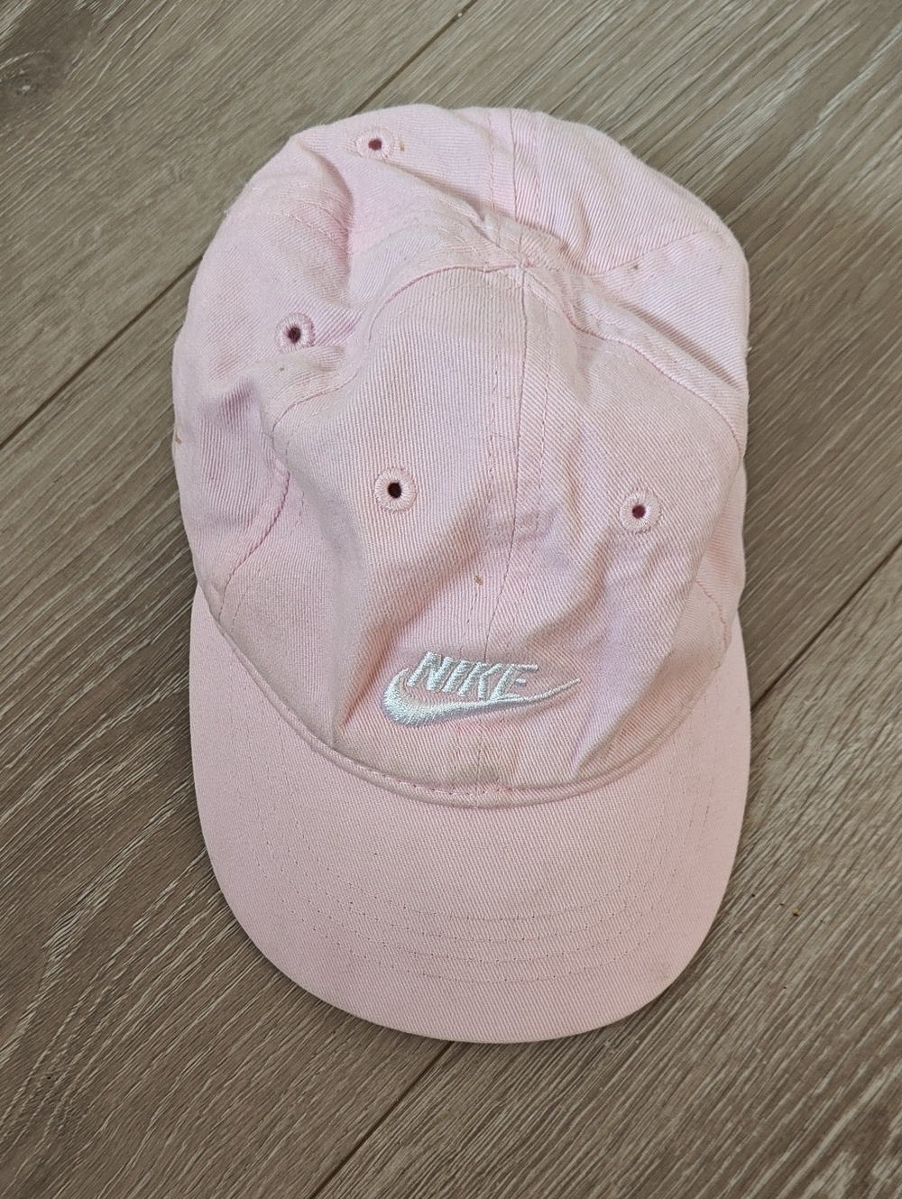 Kids Infant Nike Light Pink Baseball Cap with White Swoosh
